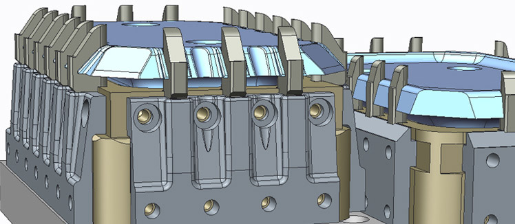 Form Tool, Pre-Punch and Perimeter Trim Tooling for Berry Container